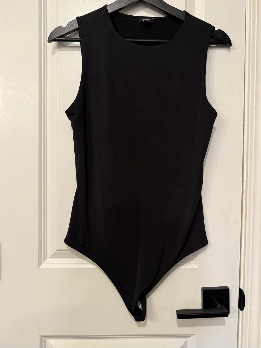 Express Black Sleeveless Bodysuit Tank Top